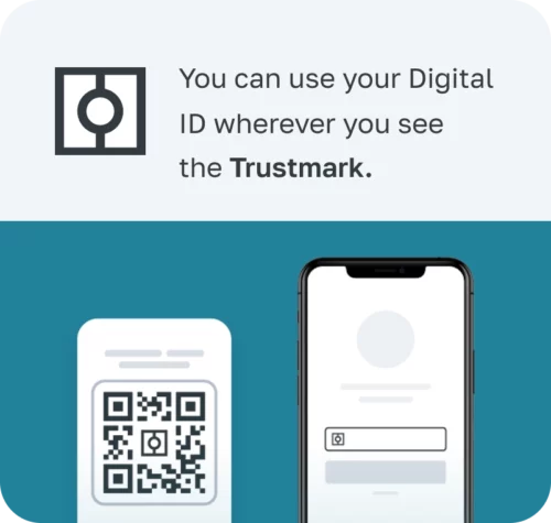 You can use your Digital ID wherever you see  the Trustmark