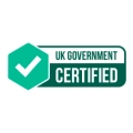 UK government certified logo for right to work and dbs checks